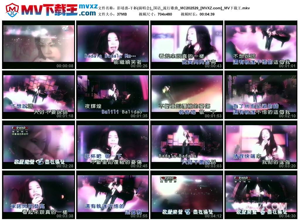 彭靖惠-干杯(演唱会)_国语_流行歌曲_MC202529